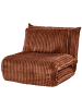 Beliani Einzelsofa LYSEKIL in Braun - (W) 82 x (H) 70 x (L) 74 cm