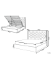Beliani Doppelbett LUBBON in Weiß - (W) 170 x (H) 144 x (L) 217 cm