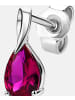 Diamant L'éternel Ohrringe aus 585 Weißgold mit Rubin