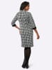 WITT WEIDEN Jersey-Kleid in ecru-schwarz-gemustert