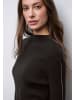 Street One Ribbed Turtle Sweater in Darkest Brown