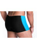 Aquarti Aquarti Herren Badehose mit Reißverschlusstasche in schwarz/blau