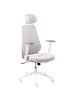 Beliani Bürostuhl ORYN in Grau/Weiß - (W) 71 x (H) 115 x (L) 65 cm