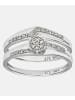 Diamant L'éternel Ring aus 375 Weißgold mit 0.12 Karat Diamant