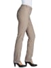 GOLDNER Jeanshose LOUISA Jeans LOUISA mit Stickerei in helltaupe