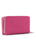 Lazarotti Bologna Leather XL Double Zip-Around Geldbörse RFID Leder 20 cm hot pink