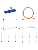 Pawhut Hunde Agility Set Weiß+Gelb PE