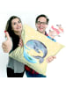Mr. & Mrs. Panda Kuschelkissen 40x40 Walfisch Thunfisch ohne Spruch in Gelb Pastell