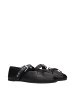 Miu Miu Schwarz Leder Ballerinas