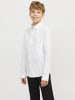 JACK & JONES Junior Anzughemd JJEAXON STRETCH SHIRT LS JNR in white