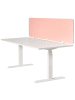 Beliani Schreibtischtrennwand SPLIT in Rosa - (W) 180 x (H) 50 x (L) 1 cm