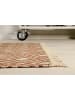 Green Looop Handweb-Teppich Lyon in rot beige
