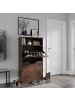relaxdays Schuhschrank "Industrial" in Dunkelbraun - (B)60 x (H)102 x (T)24 cm