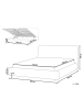 Beliani Doppelbett BLAGNAC in Beige - (W) 180 x (H) 98 x (L) 228 cm