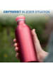 elasto Aluminiumflasche "Breeze" in rot/natur - 650 ml