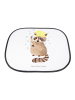 Mr. & Mrs. Panda Auto Sonnenblende Waschbär ohne Spruch in Weiß