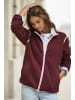 Buffalo Fleecejacke in burgund