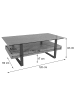 MCW Couchtisch L88 Ablage Eisen
