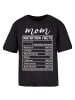 F4NT4STIC Tee Muttertag Mama Nährwerte Lustig weiss in schwarz
