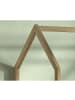 58 aufm Kessel HAUSBETT Kandace 90x200 Eiche massiv natur mit Dachaufbau