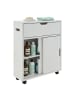 relaxdays Nischenschrank in Weiß - (B)17 x (H)67 x (T)52 cm