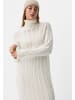 Camel Active Strickkleid mit Zopfstrickmuster in Milchweiß