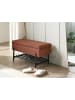 Beliani Bettbank SOLVANG in Braun/Schwarz - (W) 89 x (H) 43 x (L) 39 cm