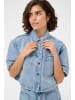 Kaffe Hemd KAbabena Baggy fit in Blue Denim/Pink Flower Emb.