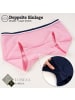 LOREZA 10er Set Pantys - Streifen - Bunt 164-170