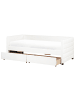 Beliani Einzelbett MARRAY II in Weiß - (W) 98 x (H) 71 x (L) 214 cm