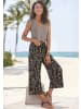 LASCANA Culotte in schwarz-sand bedruckt