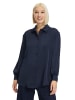 Vera Mont Satin-Bluse mit Knopfleiste in Night Sky