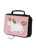 Mr. & Mrs. Panda beauty case Einhorn Happy ohne Spruch in Rot Pastell