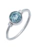 mantraroma 925er Silber - Ringe mit Blau Topas facettiert