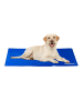 relaxdays Kühlmatte Hund in Blau - (B)60 x (T)100 cm