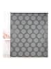 relaxdays Duschrollo Punkte in Grau - (B)140 x (H)240 cm