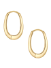 Yokoamii Creolen aus Messing in gelbgold