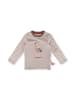 Sigikid Langarmshirt Savanne in Creme-Braun geringelt