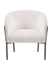 Beliani Sessel KROSSEN in Beige/Schwarz - (W) 68 x (H) 73 x (L) 64 cm