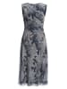 SWING Abendkleid in marine silber - 0001
