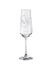 Mr. & Mrs. Panda Sektglas Stinktier Blume ohne Spruch in Transparent
