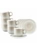 Seltmann Weiden 6er Set Cappuccinotassen mit Untertassen Sento Home 300 ml in Aura cream