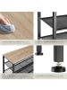 tectake Schuhregal Sheffield 100 x 30,5 x 93 cm, Industrial Holz hell, Eiche Sonoma