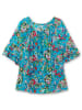 sheego by Joe Browns Crinklebluse in blau gemustert