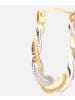 Diamant L'éternel Creolen aus 375 Gelbgold gedreht