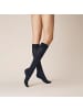 Kunert Kniestrümpfe Sensual Cotton weich in Marine