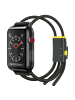 Baseus Baseus Armband kompatibel mit Watch 42 mm/44 mm Grau/Gelb in Grau-Gelb