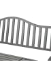 relaxdays Gartenbank in Anthrazit - (B)150 x (H)90 x (T)57,5 cm