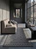 KADIMA DESIGN Läufer Berber flachgewebt pflegeleicht Wohnzimmer Flur Esszimmer in Anthrazit