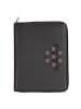 DuDu Schreibmappe Leder 24 cm in anthracite mosaic